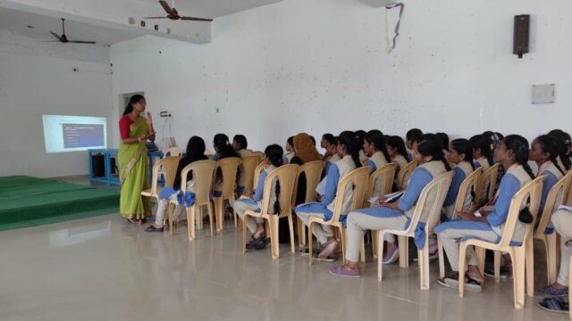 Our Placement Cell organized the Soft Skill Program. Ms.Hannah. E.,  MSW, (Ph.D) from Armor Skill Plus Academy conducted a session on Communication & Soft skill Training to our all  Final year students.