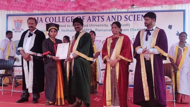 Our College grandly  Conducted 2nd Convocation Ceremony.Former Vice Chancellor Prof. Dr. S. Subbaih, Alagappauniversity distributed Degrees to 2020  & 2021  batch 179 students and Rank holders in the Presence of Our Chairman Sevaratna.Dr.T Raja, Trustee Ms. Jeyanthi Raja  and Secretary R Thilllai Rajkumar. Our College Principal delivered Welcome Address and Convocation report. DMLT Students also honoured by our Management.🎉🎉🎉🎉💐💐💐💐