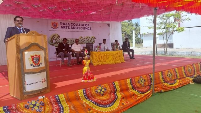 Our College grandly  Celebrated 7th Annual day function CRESENDO'26. Prof. Dr. R Kabilar, Academic Council Member, MK University & HOD/PG and Research, VHNSN College, Virudhunagar presented Chief Guest address and distributed prizes for Rankholders, Achievers in the Presence of Our Chairman Sevaratna.Dr.T Raja, Trustee Ms. Jeyanthi Raja  and Secretary R Thilllai Rajkumar. Our College Principal delivered Welcome Address and Annual day report. Our Management returned  all paid college Fees to students those who secured University Rank. All department students done wonderful performance in cultural events.🎉🎉🎉🎉💐💐💐💐